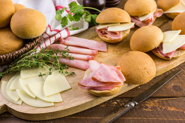 Ham and Cheese Sliders