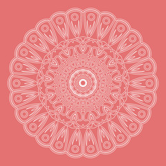 beautiful mandala line simple style