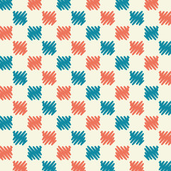 Seamless Pattern red and blue scribble