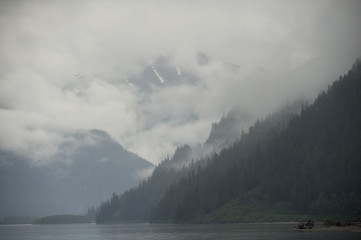 Rugged Mountains near Wrangell, Alaska
