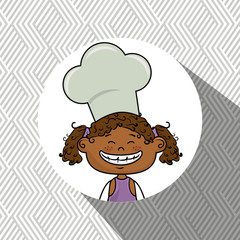 girl kids menu food vector illustration graphic