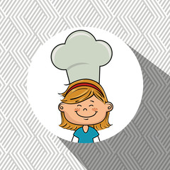 girl kids menu food vector illustration graphic