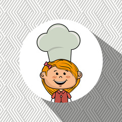 girl kids menu food vector illustration graphic