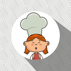 girl kids menu food vector illustration graphic