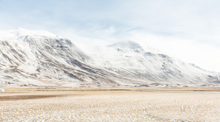 Paysage d& 39 hiver de l& 39 Islande