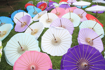 Paper umbrella handmade umbrella of Ban Bosang Chiang Mai Asia T