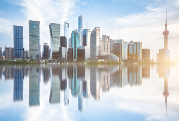 Obraz premium Shanghai skyline panorama