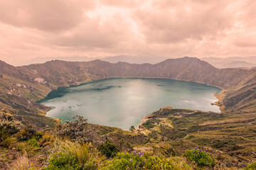 View Of Quilotoa Lake, Ecuador
