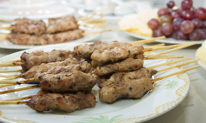 Moo Ping, Thai style grilled pork