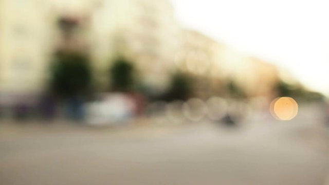 Traffic speed with blur and cars in Berlin