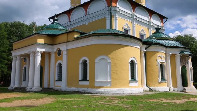 Orthodox cathedral in the ancient city of Uglich. Included in the tourist route Golden Ring of Russia