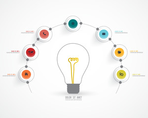 Business infographics template. Vector illustration.