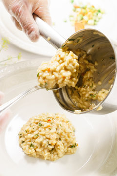 Chef Making Risotto