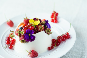 dessert with berries