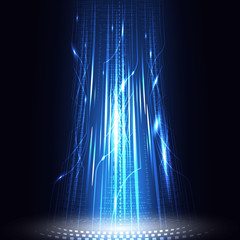 big data technology background concept vector