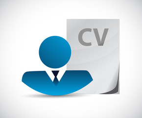 business avatar and resume illustration