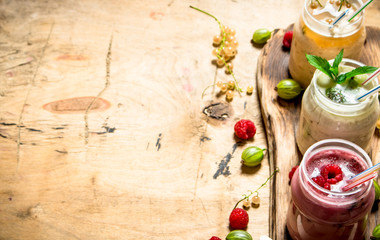 Berry fresh smoothies.