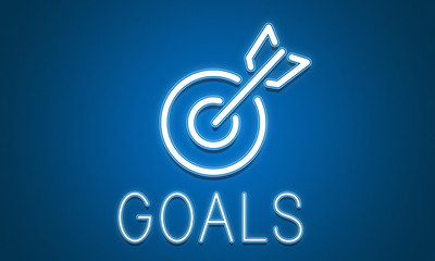 Target Goals Aim Aspiration Focus Vision Graphic Concept