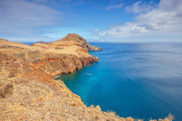 cliffs at Ponta de Sao Lourenco, Madeira, Portugal