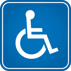 Handicapped sign - obrazy, fototapety, plakaty