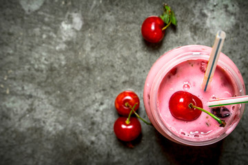 Cherry fresh smoothies .