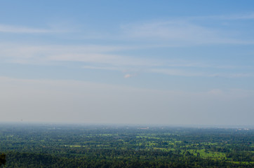 evening landscape of mountain in Thailand