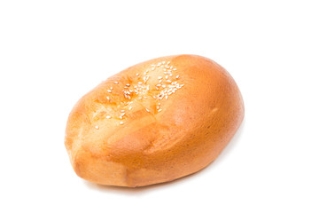 Homemade pasty isolated