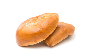 Homemade pasty isolated