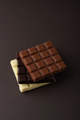 Set of chocolate bars