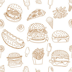 various food background