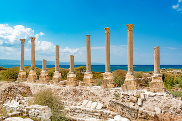 Al Mina in Tyre, Lebanon. It is located about 80 km south of Beirut and has led to its designation as a UNESCO World Heritage Site in 1984. © Hamdan Yoshida