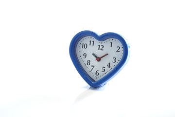 Blue heart alarm clock