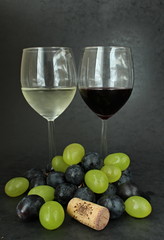 Wine and grapes