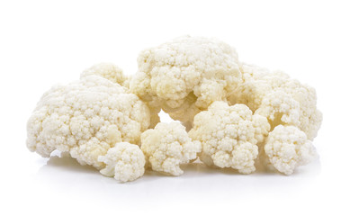 cauliflower on white background