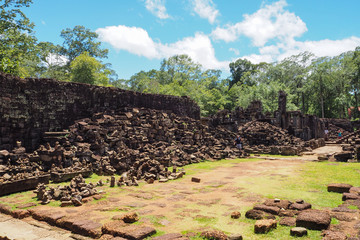 Historical Ruins of Angkor Thom in Cambodia