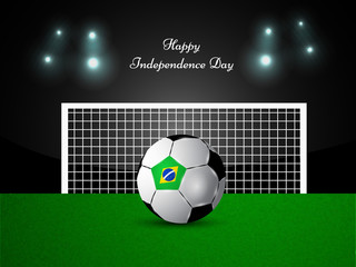 Naklejka premium Brazil Independence Day background 