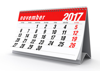 November 2017 Calendar