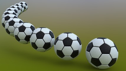 Soccer ball. 3D illustration. 3D CG.