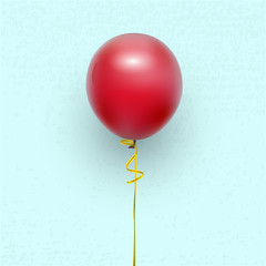 balloon on a ribbon