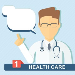 Fototapeta premium doctor advice icon