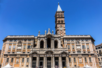 Basilica of Saint Mary Major (1743) - Papal major basilica. Rome © dbrnjhrj
