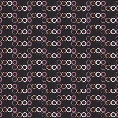 Seamless vector decorative background with rings. Print. Cloth design, wallpaper.