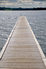 Fototapeta premium Pier made of wood