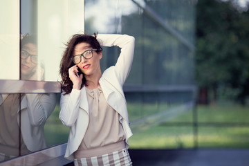 Fototapeta premium Woman and fashion in bussines world