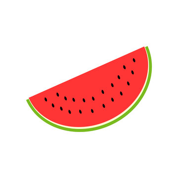 Slice of watermelon. Vector illustration.