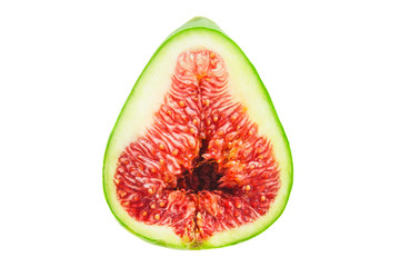 Fresh fig fruit isolated on white background.