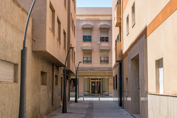 Fototapeta na wymiar street in a mediterranean town in souther spain