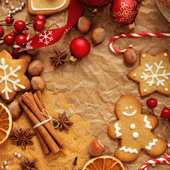 baking christmas cookies