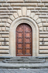 Obraz premium Entrance to medieval palace