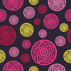 Ethnic boho seamless pattern. Print. Repeating background. Cloth design, wallpaper.